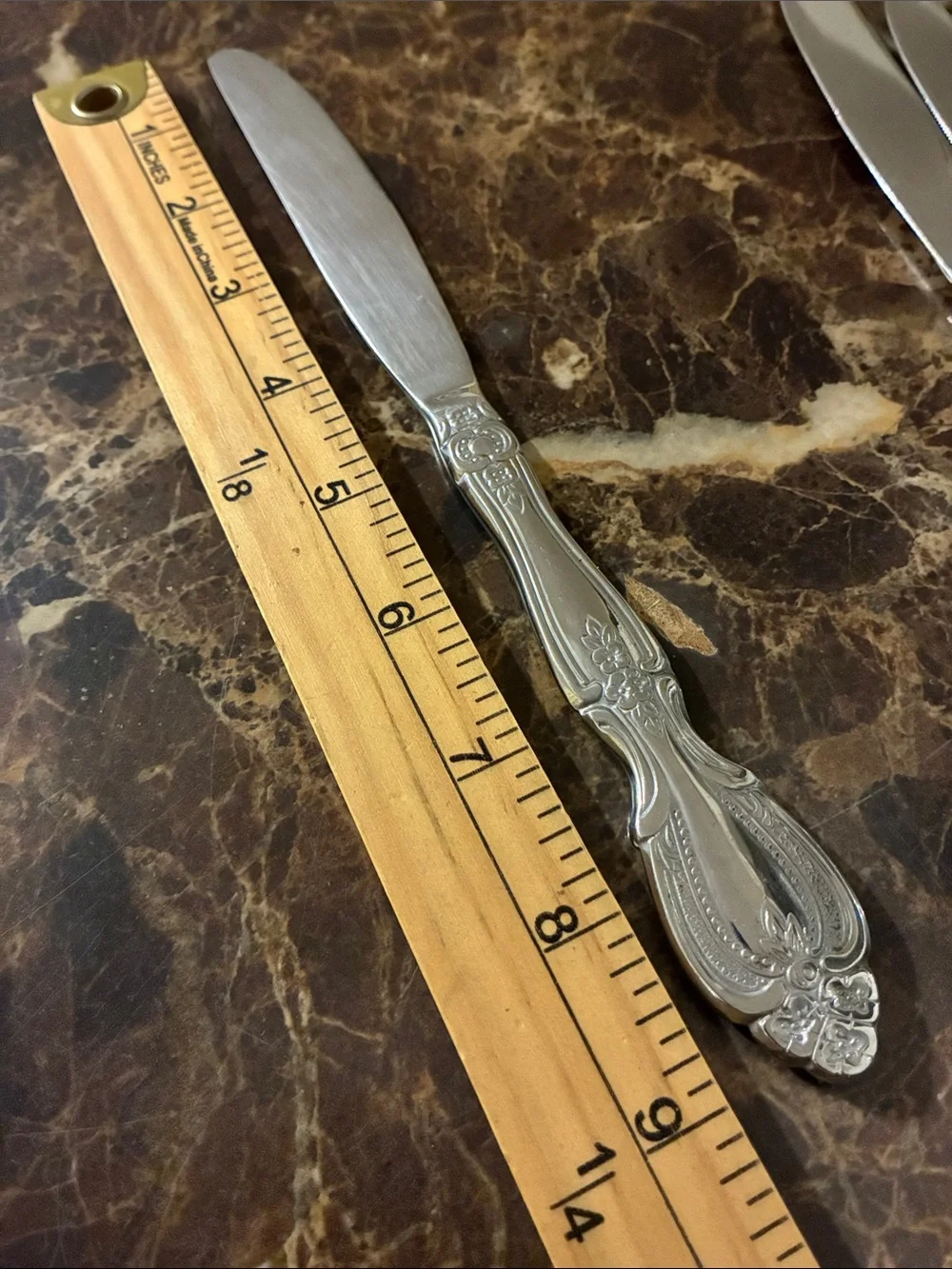 Glossy Stainless Steel Cambridge Renaissance Set Of 5 Dinner Knives